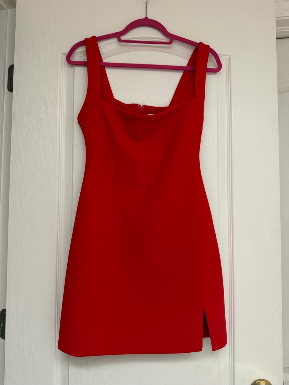 NEW Princess Polly Red Square-Neck Tank Mini Dress Size 6